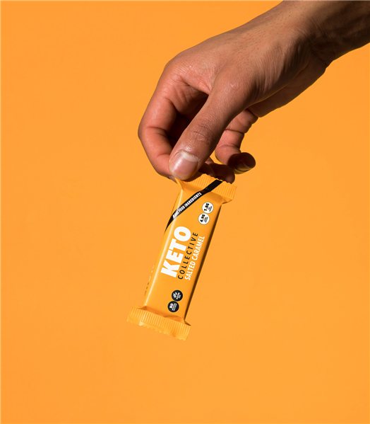 Keto Collective Barre Caramel Salé 40g-trasera