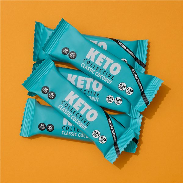 Keto Collective Classic Coconut Bar 40g-trasera