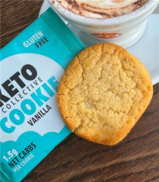 Keto Collective Vanilla Cookie 30g-trasera