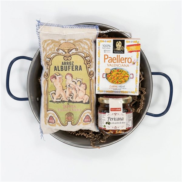 Paella Valenciana Kit für zwei Personen-lateral