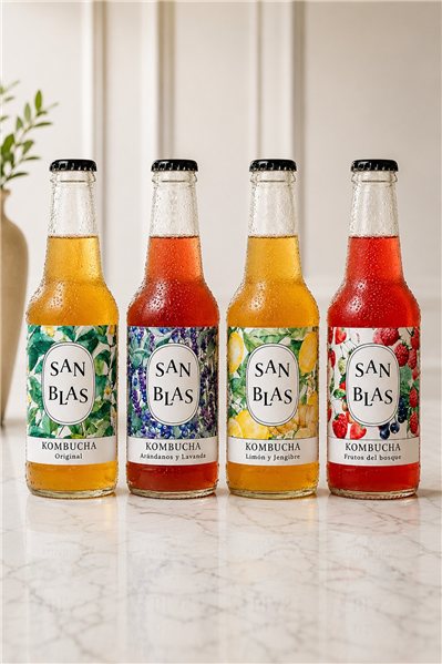 Organic San Blas Kombucha | 12-pack x 250 ml-izquierda