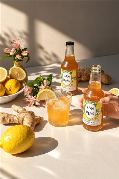 Organic San Blas Kombucha | 12-pack x 250 ml-trasera