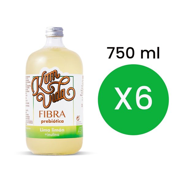 Kombucha Fiber Bio 6x750ml Komvida-detalle