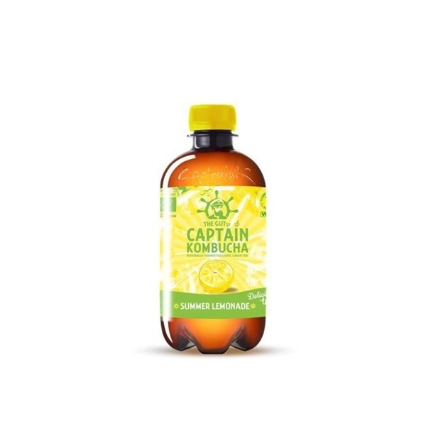 Kombucha Lemonade (summer edition) Organic 400ml Captain Kombucha-detalle