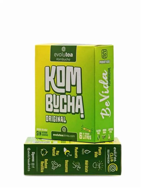 Kombucha Originalgeschmack-trasera