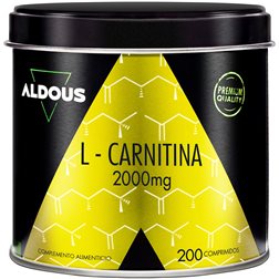 L Carnitina 2000mg  - Suplemento Pre Entreno y Recuperador Muscular - 200 Comprimidos