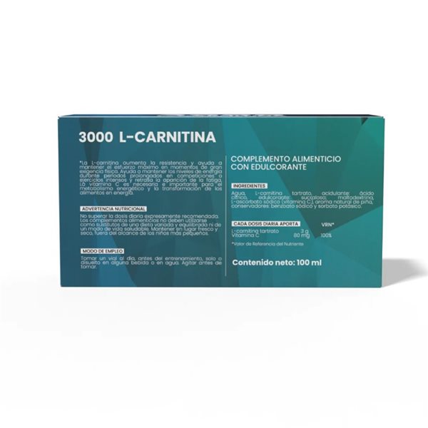 L-Carnitina 3000 10 viales x 10ml Sotya SPORT-lateral