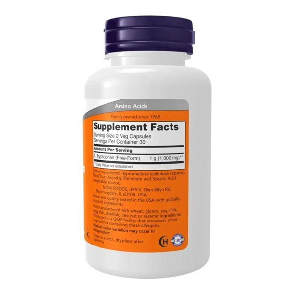 L-Tryptophan 500 Mg 60 Caps-detalle