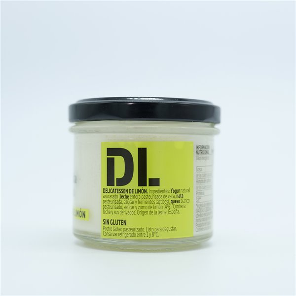 La chapelle Délices de Citron, dessert crémeux lacté avec yaourt et fromage blanc, saveur douce avec une touche d'agrumes, sans gluten, 110 g (lot de 6 unités)-detalle