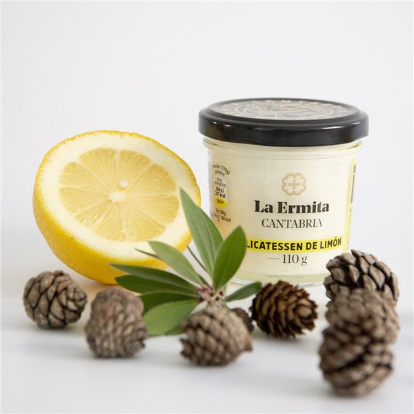 La chapelle Délices de Citron, dessert crémeux lacté avec yaourt et fromage blanc, saveur douce avec une touche d'agrumes, sans gluten, 110 g (lot de 6 unités)-izquierda