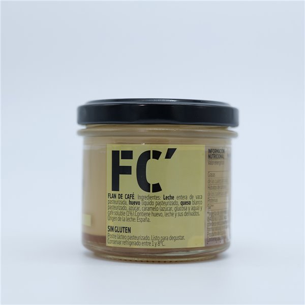 DIE EINSIEDLEREI Kaffee-Flan, handgefertigtes Dessert mit Vollmilch, Käse und natürlichem Kaffee, glutenfrei, vakuumverpackt, 110 g (Packung mit 6 Stück)-detalle