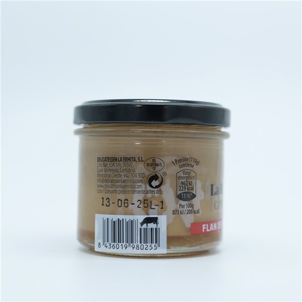 DIE KAPPELLE Schokoladenpudding, handgemachtes Dessert mit Milch, weißem Käse und dunkler Schokoladenglasur, glutenfrei, 110 g (Packung mit 6 Stück)-trasera