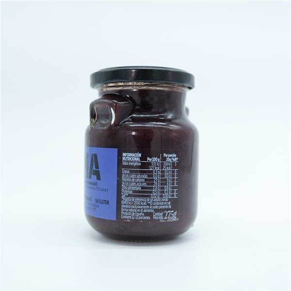 LA ERMITA MermeFruta de Arándanos, Compota Estilo Mermelada con 75% Fruta, Bajo en Azúcar, Sin Gluten ni Conservantes, Tarro de Vidrio 275 g-lateral