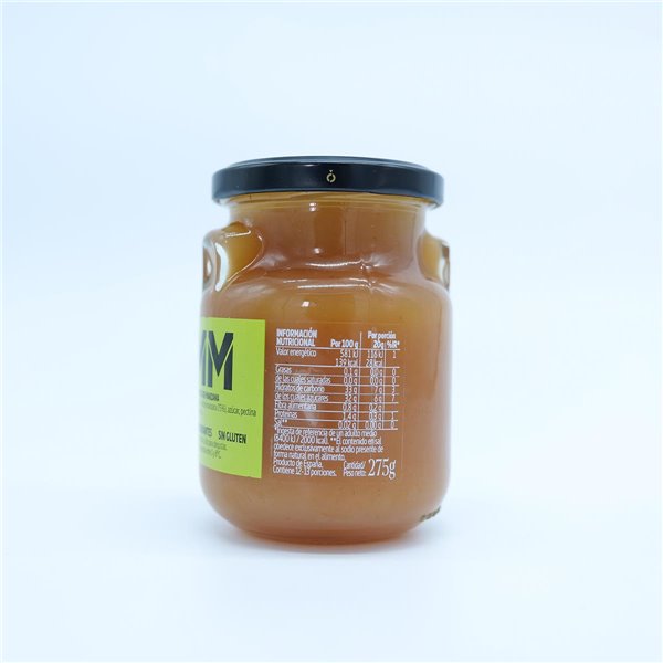 LA CAPILLA MermeFruta de Manzana, Compote Style Confiture avec 75% de Fruits, Touche de Citron, Sans Gluten ni Conservateurs, Pot en Verre 275 g-lateral