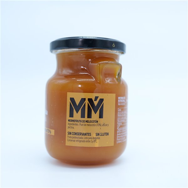 LA ERMITA MermeFruta de Melocotón, Compota Estilo Mermelada con 70% Fruta, Sabor Natural y Sin Conservantes, Tarro de Vidrio 275 g-detalle
