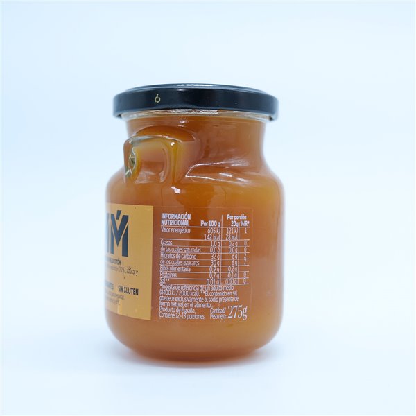 LA ERMITA MermeFruta de Melocotón, Compota Estilo Mermelada con 70% Fruta, Sabor Natural y Sin Conservantes, Tarro de Vidrio 275 g-lateral