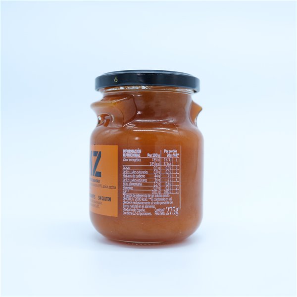 LA ERMITA MermeFruta de Zanahoria, Compota Dulce con 65% Verdura, Toque de Limón, Sin Gluten ni Conservantes, Tarro de Vidrio 275 g-lateral