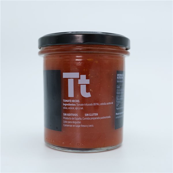 LA ERMITA Salsa de Tomate, Con 80% Tomate Natural, Cebolla, Ajo y Aceite de Oliva, Sin Conservantes ni Gluten, Tarro de Vidrio 300 g-detalle