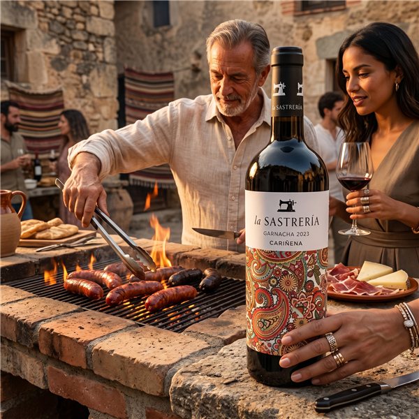 Red wine La Sastrería Garnacha Roble-trasera