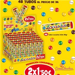 Lacasito Ausstellungsrohr 2x1,50€ 48Einheiten