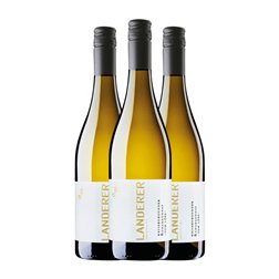 Landerer Weissburgunder Chardonnay 75 cl Vino Blanco (Caja de 3 unidades)