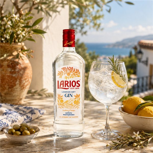 Larios London Dry Gin 1L-detalle