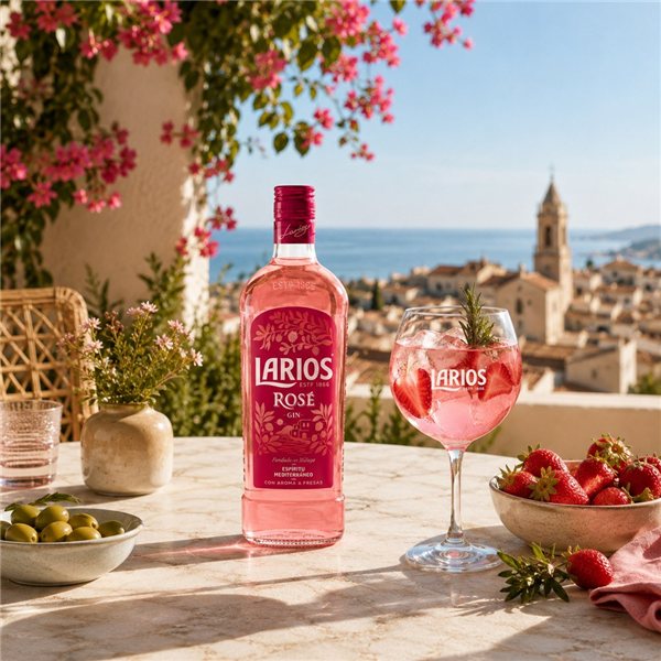 Larios Rosé-detalle