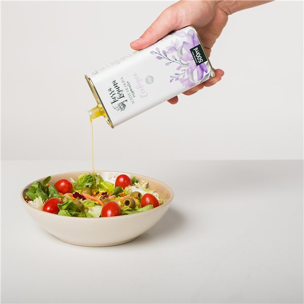 Dose 0,5L – Biologisches Extra natives Olivenöl, Packung mit 6 Stück (Preis pro Stück: 9,5 €)-lateral