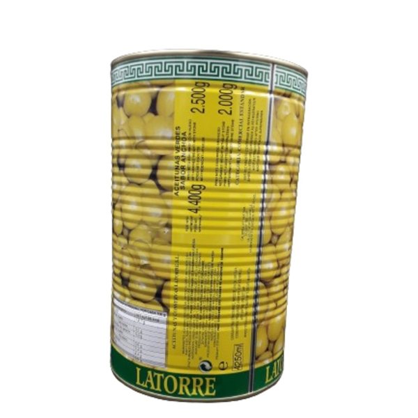 Lata 2kg de Aceituna Verde con Sabor Anchoa.-detalle