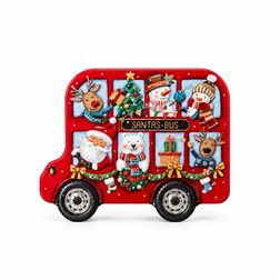 Boîte en forme de bus de mini biscuits au beurre écossais 200g Grandmawild's