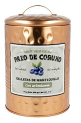 Lata con Galletas de Mantequilla y Arándanos