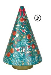Boîte Musicale Sapin de Noël Bleue