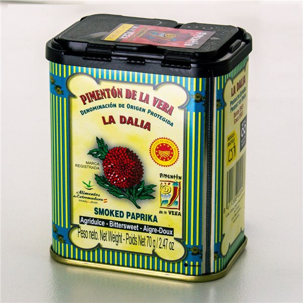 Conserve de Pimenton de La Vera 70g D.O.P., La Dalia-trasera
