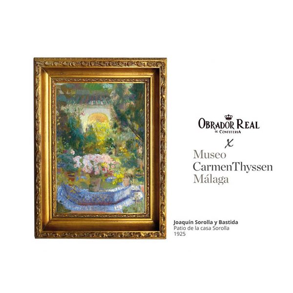 Lata surtido de Obrador Real, litografía Thyssen Sorolla-izquierda