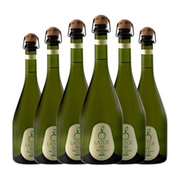 Latúe Airén Brut Nature 75 cl Espumoso Blanco (Caja de 6 unidades)