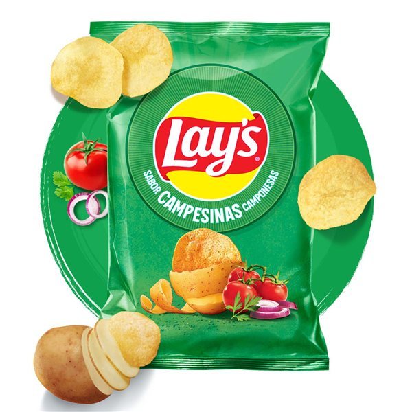 LAY’S Campesinas Sustainable Farming Potato Chips with Vegetable Flavors, 150 g Bags, Pack of 12 (With or Without Gift)-lateral