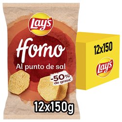 LAY’S Four Pommes de Terre Frites au Four pour Apéritif, Sacs Individuels de 130 g, Pack de 12 (Avec ou Sans Cadeau)