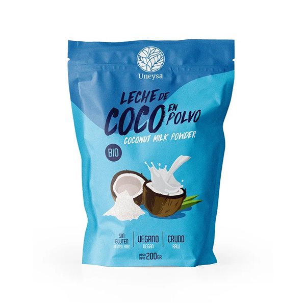 Organic powdered coconut milk 200g by Uneysa-detalle