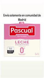 Pascual fettarme Milch Packung 6 X 1L (nur Versand in der Gemeinschaft Madrid)