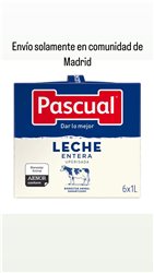 Pascual Vollmilch 6 Stück X 1L (nur Versand in der Comunidad de Madrid)