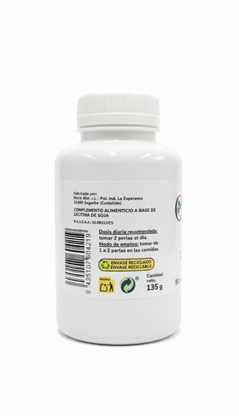 LÉCITHINE DE SOJA 90 PERLES 1500 MG-lateral