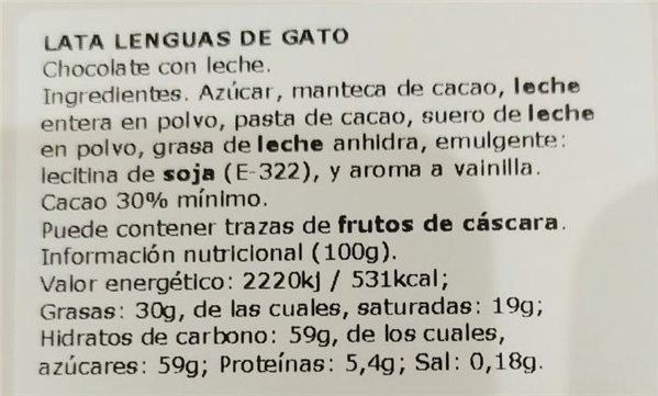 Cat Tongues "Chocoday"-detalle