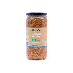 Organic Cooked Lentils 720g Carlota Organic
