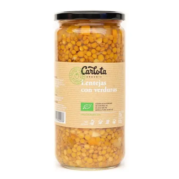 LENTILLES AUX LÉGUMES 720 G BIO