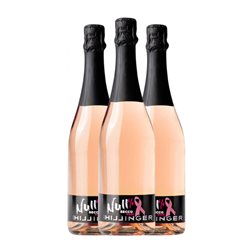 Leo Hillinger Pink Ribbon miz Zugese Seco Rosé — Rosado, Edición Limitada 75 cl Sin Alcohol Vino Rosado (Caja de 3 unidades)