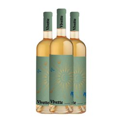 Leo & Niné Vivette Chardonnay Seco Somontano 75 cl Vino Blanco (Caja de 3 unidades)