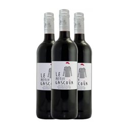 Les Frères Laffitte Le Petit Gascoûn Marselan Vin de Pays Côtes de Gascogne 75 cl Vino Tinto (Caja de 3 unidades)