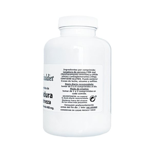 BEER YEAST 400 MG 800 TABLETS-lateral