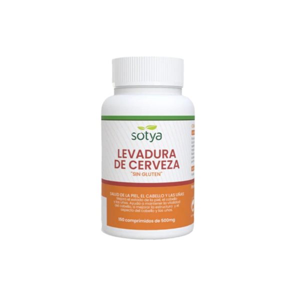Bierhefe ohne Gluten 500mg 150 Tabletten Sotya.-detalle