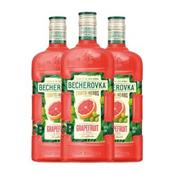 Licor de Hierbas Becherovka Botella Medium 50 cl Hops — Lúpulo, Grapefruit — Pomelo (Caja de 3 unidades)